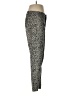 Banana Republic Animal Print Gray Gold Active Pants Size 6 - photo 4