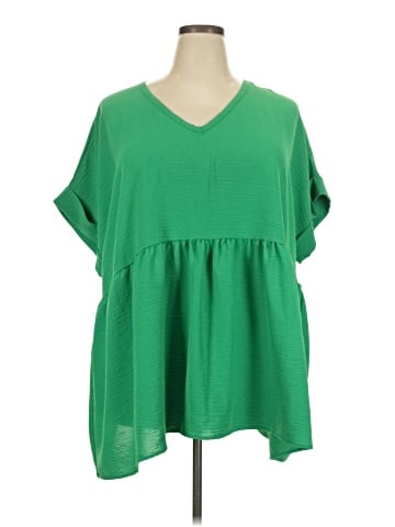 chic soul (chicsoul.com) Short Sleeve Blouse (view 1)