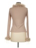 Shein Tan Long Sleeve Blouse Size 6 - photo 2
