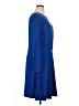 Taylor Solid Blue Casual Dress Size 16 - photo 4