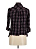 Ruby Rd. Plaid Purple 3/4 Sleeve Button-Down Shirt Size M - photo 2