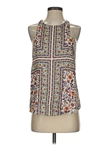 Lavender Brown Sleeveless Blouse (view 1)