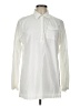 Shape FX 100% Cotton Ivory Long Sleeve Button-Down Shirt Size L - photo 1