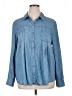 Style&Co 100% Lyocell Blue Long Sleeve Button-Down Shirt Size XL - photo 1