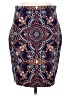 J. McLaughlin Paisley Blue Casual Skirt Size M - photo 1