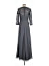 JJ's House 100% Polyester Gray Cocktail Dress Size 8 - photo 2