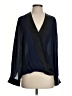 L'Agence 100% Silk Black Long Sleeve Silk Top Size S - photo 1