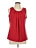 Worthington Red Sleeveless Blouse Size L - photo 1