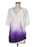 Unbranded Purple Short Sleeve Blouse Size M - photo 1