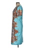 Unbranded Print Teal Casual Dress Size L - photo 5