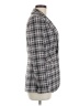 ALEXACHUNG Plaid Multi Color Gray Blazer Size 6 - photo 4
