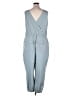 Active by Old Navy Solid Blue Jumpsuit Size XL - photo 2