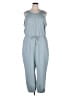 Active by Old Navy Solid Blue Jumpsuit Size XL - photo 1