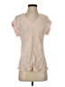 Theory 100% Silk Pink Short Sleeve Silk Top Size P (petite) - photo 1
