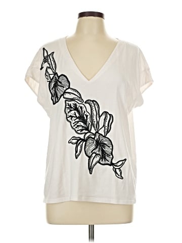 White House Black Market Short Sleeve Blouse (view 1)