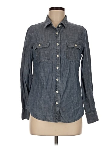 J.Crew Factory Store Long Sleeve Button-Down Shirt (view 1)