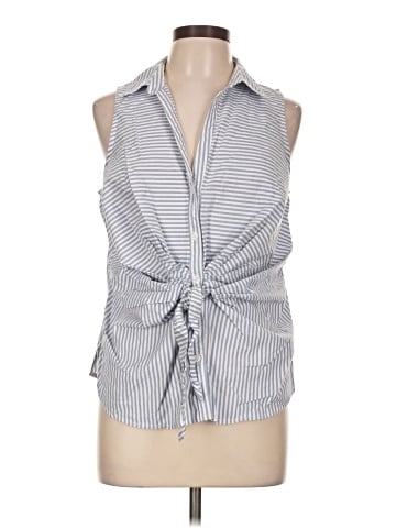 Nine West Sleeveless Button-Down Shirt (view 1)