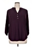 Perseption Burgundy 3/4 Sleeve Blouse Size 1X - photo 1