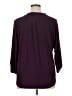 Perseption Burgundy 3/4 Sleeve Blouse Size 1X - photo 2