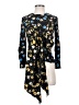 No.6 Store 100% Silk Floral Black Long Sleeve Silk Top Size XS (0) - photo 1