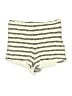 Free People Stripes Ivory Shorts Size 0 - photo 1