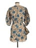 Rhode 100% Cotton Paisley Blue Cocktail Dress Size 8 - photo 2
