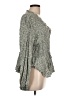 Olivaceous 100% Rayon Green Long Sleeve Blouse Size L - photo 4