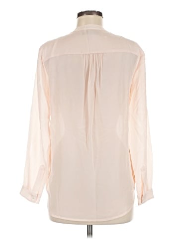 Banana Republic Factory Store Long Sleeve Silk Top (view 2)