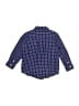 Janie and Jack Checkered-gingham Blue Long Sleeve Button-Down Shirt Size 18-24 mo - photo 2