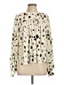 Ted Baker London 100% Polyester Animal Print Ivory Long Sleeve Blouse Size 8 (3) - photo 1