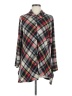 Michael Tyler Plaid Black Long Sleeve Blouse Size M - photo 1