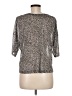 Joie 100% Viscose Animal Print Silver 3/4 Sleeve Top Size M - photo 2