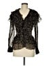 Topshop Black 3/4 Sleeve Blouse Size 8 - photo 1