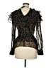Topshop Black 3/4 Sleeve Blouse Size 8 - photo 2