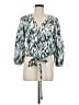 Evereve Green 3/4 Sleeve Blouse Size M - photo 1