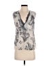 Rafaella 100% Polyester Gray Sleeveless Blouse Size 8 - photo 1