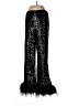 Hutch Animal Print Black Casual Pants Size 8 - photo 1