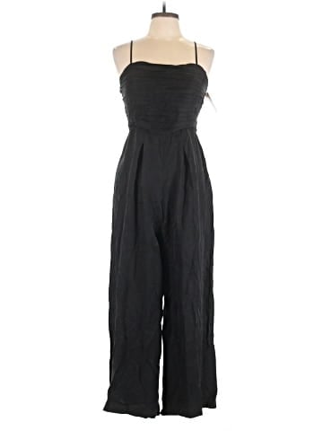 Madewell Ruched Crop Straight-Leg Jumpsuit (view 1)