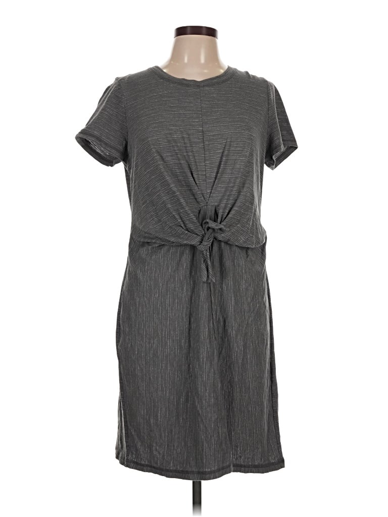 Pre-owned T By Talbots Casual Dress In Gray