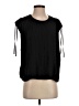DKNY 100% Polyester Black Short Sleeve Blouse Size S (petite) - photo 1