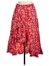 Unbranded 100% Polyester Floral Red Casual Skirt Size M - photo 1