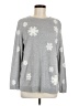 Talbots Stars Silver Pullover Sweater Size M - photo 1