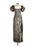 Lulus 100% Polyester Metallic Silver Cocktail Dress Size M - photo 2