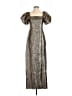 Lulus 100% Polyester Metallic Silver Cocktail Dress Size M - photo 1