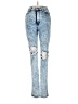 Vibrant M.I.U Hearts Blue Jeans Size 11 - photo 1