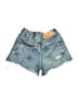 Zara Blue Denim Shorts Size S (estimated, kids) - photo 2