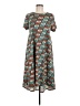 Lularoe Print Teal Casual Dress Size M - photo 1
