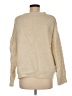 Anrabess 100% Acrylic Solid Ivory Pullover Sweater Size M - photo 2