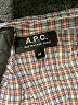 A.P.C. 100% Cotton Houndstooth Brown Long Sleeve Button-Down Shirt Size M - photo 7