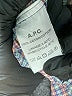 A.P.C. 100% Cotton Houndstooth Brown Long Sleeve Button-Down Shirt Size M - photo 8